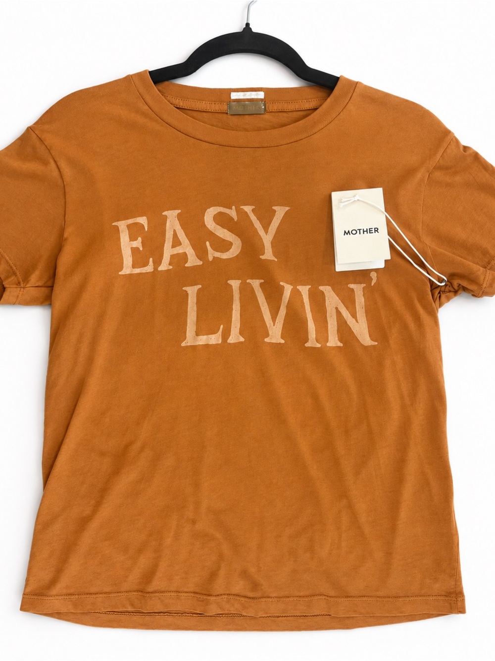 NWT MOTHER Denim The Boxy Goodie Goodie "Easy Livin" Tee